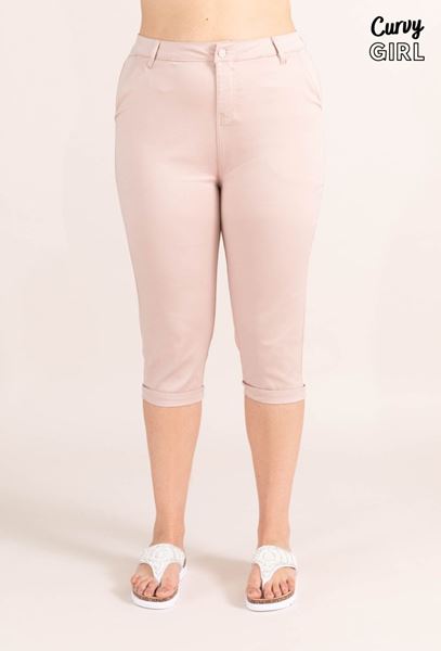 Picture of CURVY GIRL HIGHLY STRETCH THREE QUARTER CAPRI